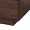 Baxton Studio Jenibelle Classic Walnut Brown Wood 5-Drawer Chest with Rattan Drawer 242-13508-ZORO - alternate 3